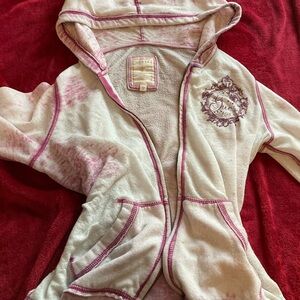 Guess Pink and Cream Kids Hoodie
